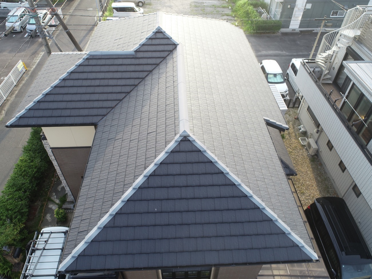 豊田市　ドローンで撮影した屋根全景
